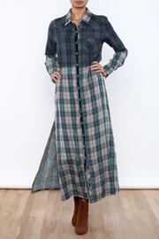  Mixed Media Maxi Dress