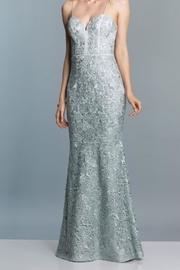  Seafoam Lace Gown