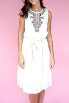  Blush Embroidered Dress