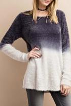  Fuzzy Deep Dye Sweater