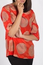 Orange Split Misha Top