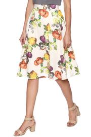 Floral Linen Skirt