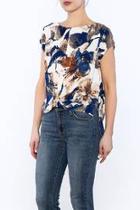  Floral High-low Top