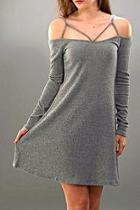  Strappy Sweater Dress