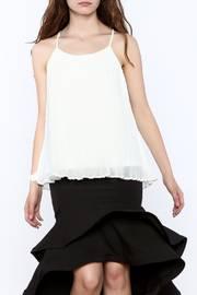  Classy White Pleated Top