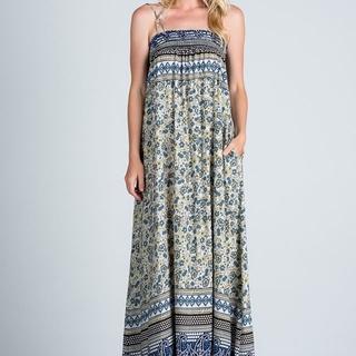  Blue Paisley Maxi Dress