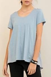 High Low Stripe Tee