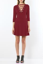  Laced-up Skater Dress