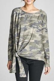  Camo Crew Neck Top