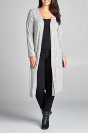  Gray Long Cardigan