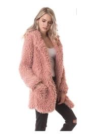  Textured Faux-fur Coat