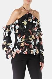  Cold-shoulder Ruffle Top