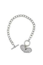  Silver Heart Bracelet