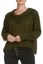  Olive Long-sleeve Top