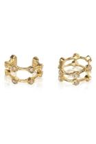  Pave Hex Ear-cuff