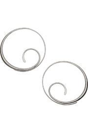  Silver Scrolling Hoop