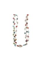  Mosaic Square-bead Thread-necklace