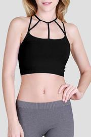  Fierce-neckline Crop-top