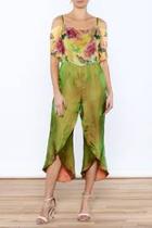  Floral Silk Jumpsuit