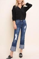  Distressed Bootcut Jeans