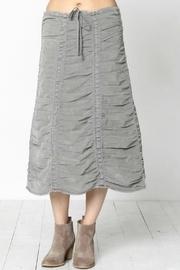  Ruched Corduroy Skirt