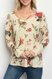  Cream Floral Top