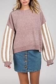 Contrast Striped Sweater