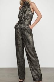  Wide Leg Metallic Foil Pant