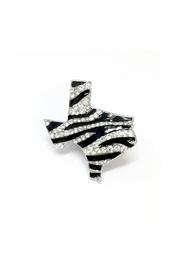  Texas Map Zebra Ring