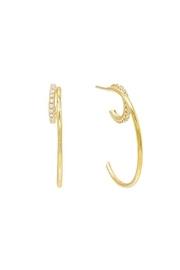  Double Hoop Stud
