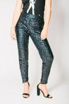  Black Sequined Trousers