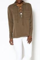  Olive Long Sleeve Top
