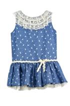  Bird Denim Dress