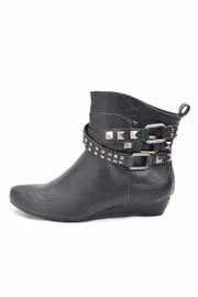  Studded Vegan Leather Bootie