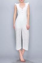  White Eyelet Jumper