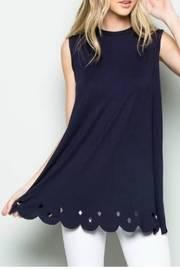  Scalloped Hem Tunic
