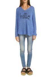  Hello V Neck Sweater