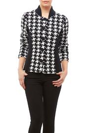  Houndstooth Knit Jacket