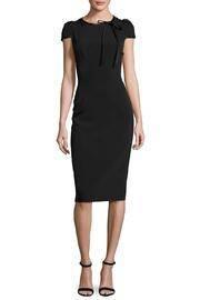  Satin Trim Dress