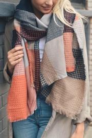  Plaid Knit Scarf
