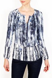  Glacier Jewel-neck Blouse
