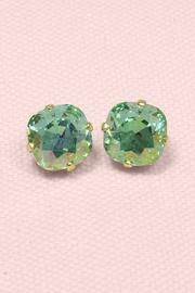 Green Crystal Studs