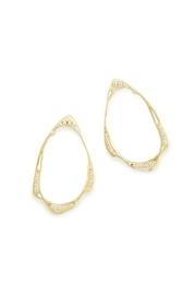  Gold Oval Earring