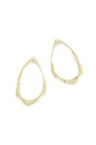  Gold Oval Earring