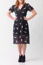  Modern Icon Cat-print-dress