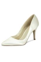  Flush Ivory Satin Shoes