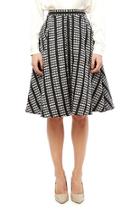  Geo Checkered Skirt
