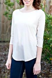  Solid Boatneck Top