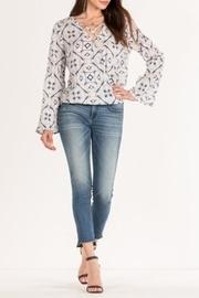  Layered Criss-cross Blouse