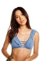  Swim Ruffle Bikini-top